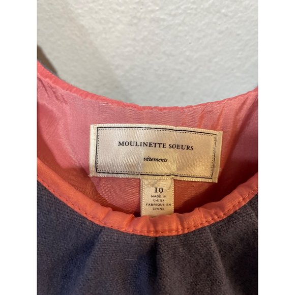 Moulinette Soeurs Familiar Places Anthropologie Wool A Line Shift Dress size 10 - Picture 4 of 13